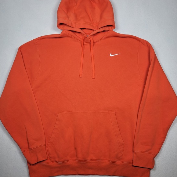 Nike Sportswear Club Fleece Men's Size XL Pullover Hoodie - Orange - Picture 1 of 6